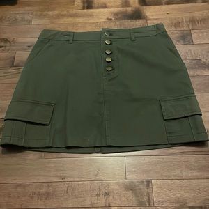army green pencil skirt